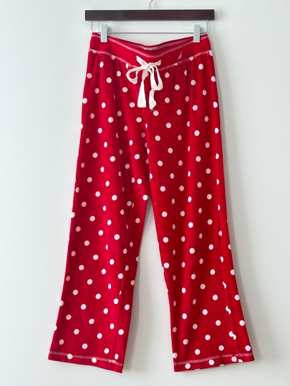 Nautica Red & White Polka Dot Pajama Pants
